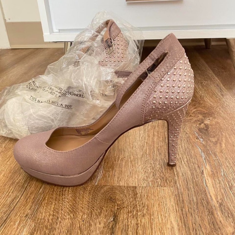 Style & Co. Blush Studded Heels